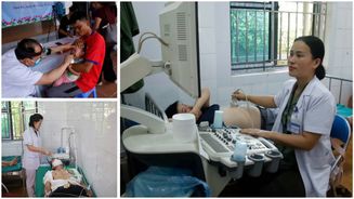 Gần 500 lượt người dân Nậm Kè, tỉnh Điện Biên được khám, tư vấn sức khỏe miễn phí