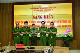 Bộ Công an công nhận sáng kiến cải cách hành chính cấp Bộ cho Công an thành phố Hải Phòng
