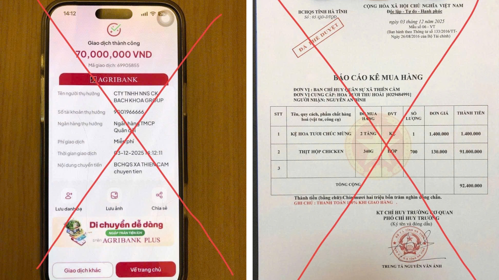 Các đối tượng sử dụng các giấy tờ giả mạo đồng thời thúc dục chị H chuyển tiền.PNG