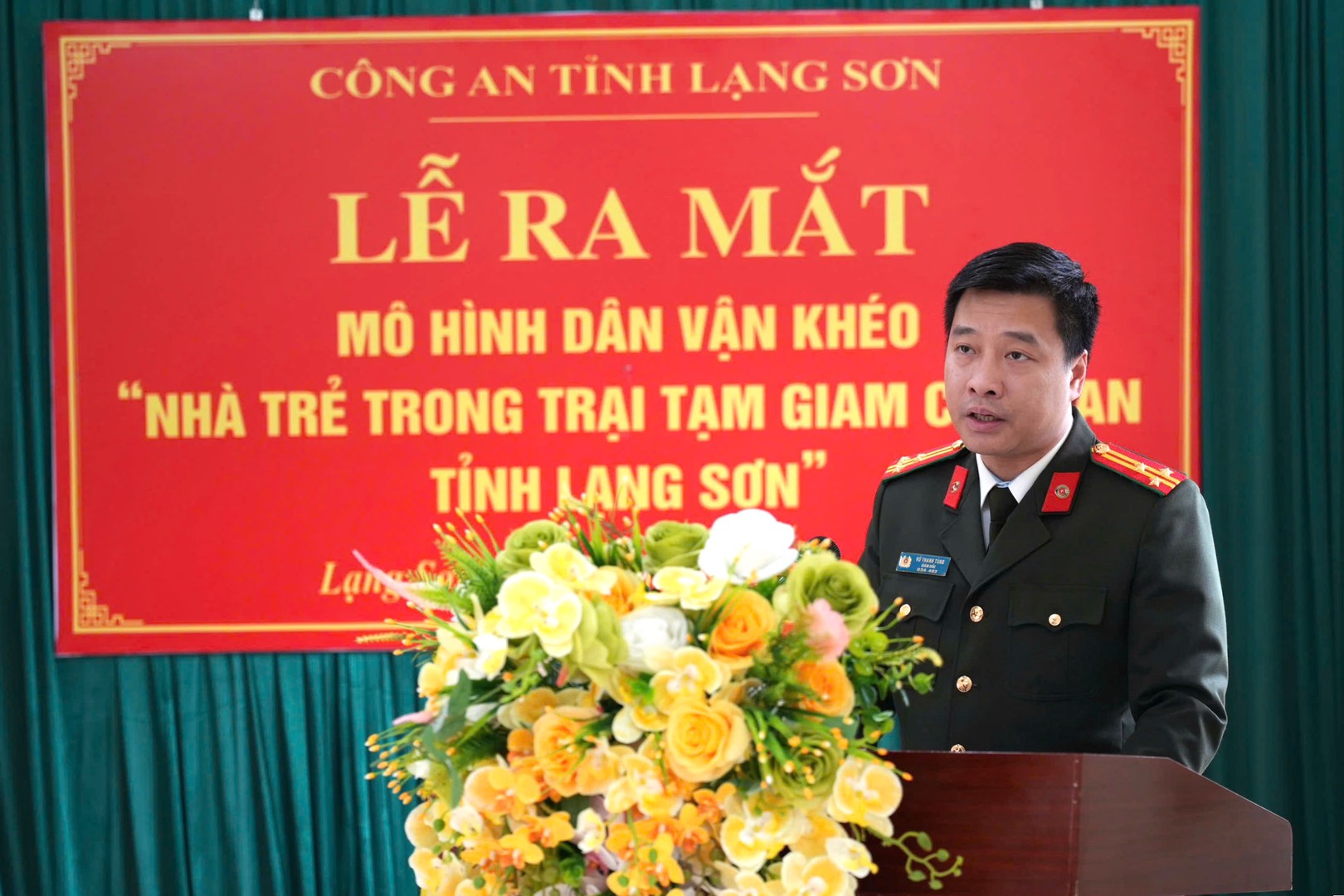2.Thượng tá Vũ Thanh Tùng Giám đốc CAT phát biểu.jpg