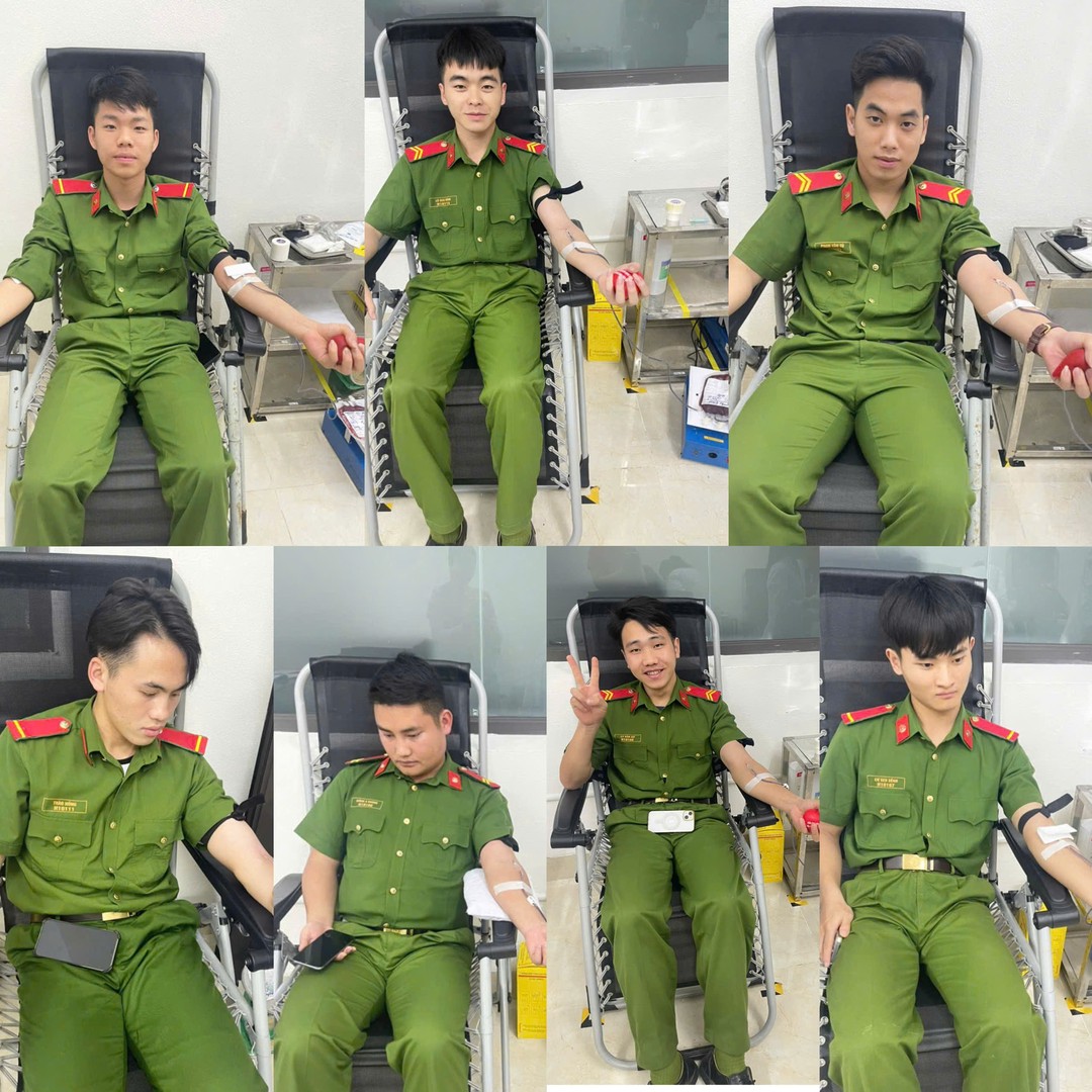 Những giọt máu nghĩa tình của CBCS Trại tạm giam số 1 đã góp phần giữ lại sự sống cho bệnh nhân trong thời khắc nguy cấp.jpg