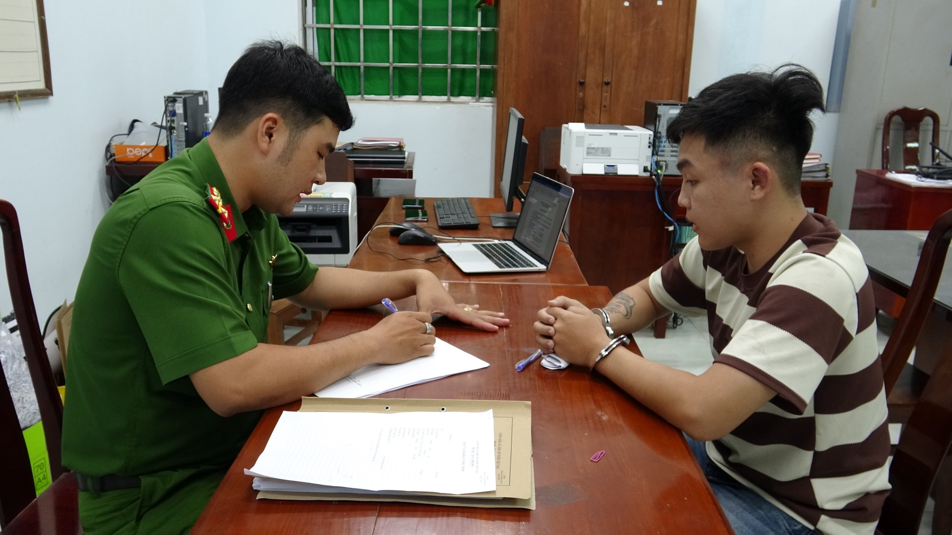 Đối tượng Nguyễn Hoàng Kha. Ảnh Đặng Thanh.JPG