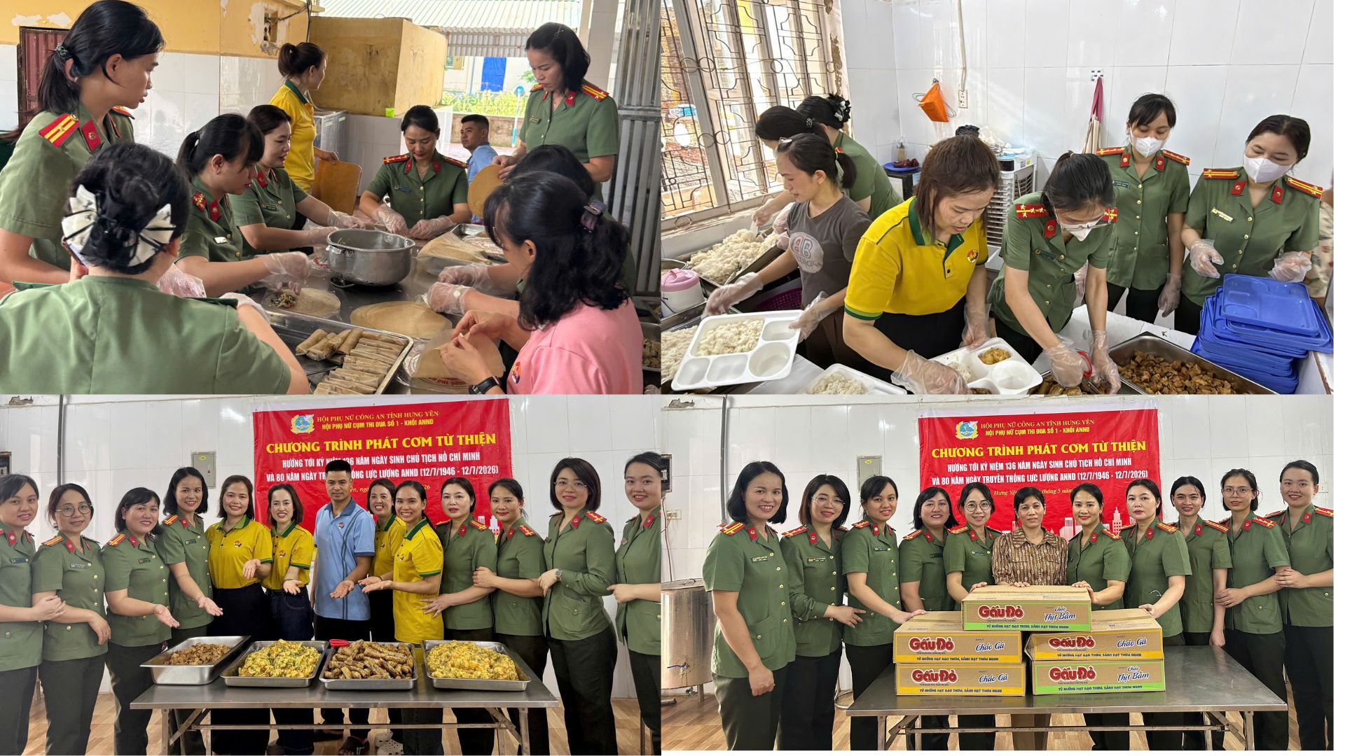 Cán bộ, hội viên phụ nữ Hội phụ nữ tự tay chuẩn bị các suất cơm miễn phí.jpg