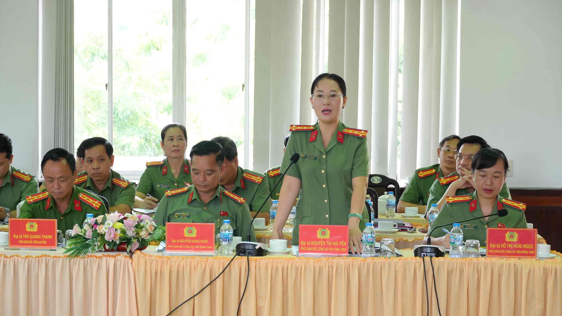 Đại biểu tham luận. Ảnh Trọng Tín.JPG
