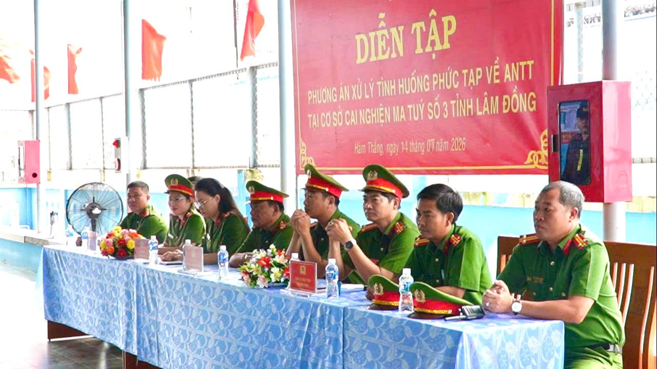 Cơ sở cai nghiện ma túy số 3 chủ động ứng phó trước các tình huống phức tạp về ANTT1.jpg