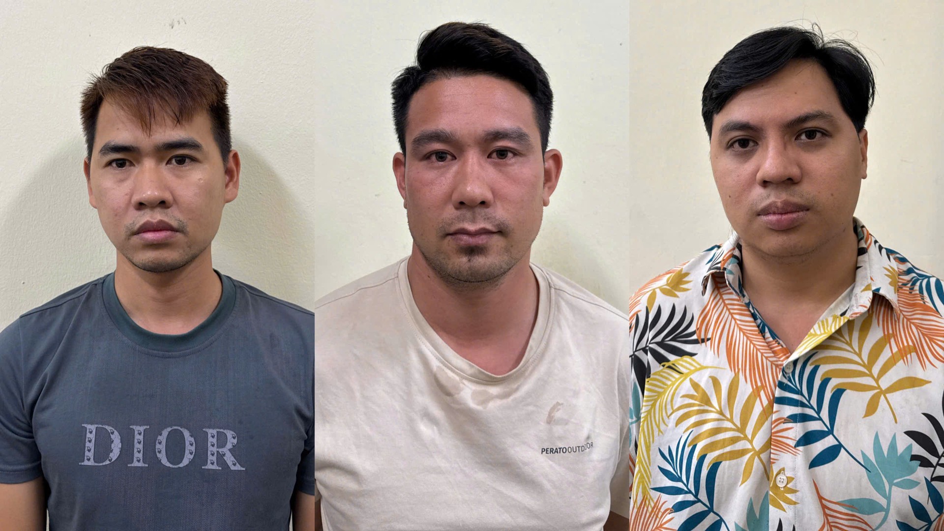 Các bị can Nguyễn Văn Hưng, Nguyễn Văn Phúc và Phan Quang Huỳnh (từ trái qua phải).jpg