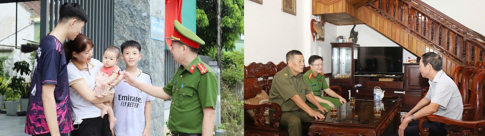 Lực lượng công an cấp xã thường xuyên gần dân, sát dân, bám sát địa bàn..jpg