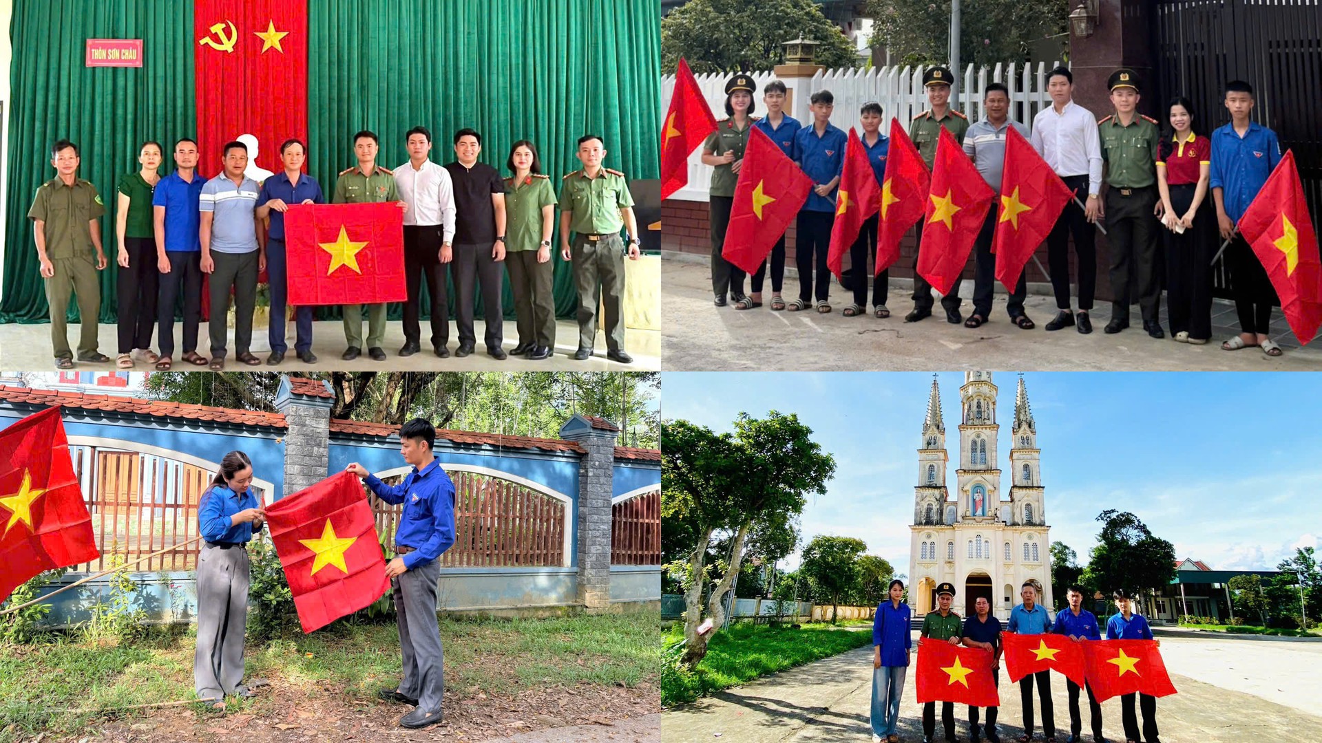 CBCS Công an Hà Tĩnh trao tặng cờ Tổ quốc cho các giáo xứ, cơ sở tôn giáo trên địa bàn.jpg