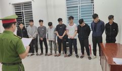 Khởi tố 9 đối tượng về tội “Gây rối trật tự công cộng”