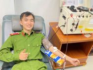 Quảng Ngãi: Chiến sĩ Cảnh sát cơ động kịp thời hiến tiểu cầu cứu sống bệnh nhân suy tủy nguy kịch