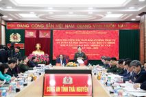 Đoàn kiểm tra, giám sát của Hội đồng bầu cử Quốc gia kiểm tra công tác bảo đảm an ninh, trật tự tại tỉnh Thái Nguyên