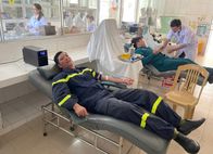 Chiến sĩ Cảnh sát kịp thời hiến máu cứu người qua cơn nguy kịch