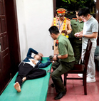 Kịp thời hỗ trợ người dân gặp sự cố sức khỏe tại Lễ hội Đền Hùng