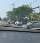 Cảnh sát giao thông mở đường đưa sản phụ đến bệnh viện an toàn