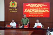 Thứ trưởng Đặng Hồng Đức kiểm tra các mặt công tác Công an tại Công an tỉnh Khánh Hòa