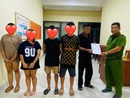 Công an phường kịp thời hỗ trợ 04 thiếu niên người ngoại tỉnh trở về nhà an toàn