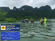 Hải Phòng: Công an đặc khu Cát Hải khẩn trương hỗ trợ Nhân dân khắc phục hậu quả ngập lụt do ảnh hưởng của bão số 4