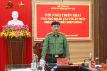 Công an tỉnh Quảng Trị chủ động ứng phó với áp thấp nhiệt đới trên Biển Đông