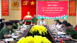 Ninh Bình tổ chức Hội thảo lấy ý kiến đối với dự thảo Bộ luật Hình sự (sửa đổi) năm 2026