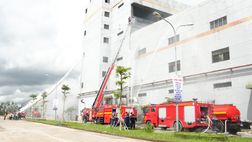 Đồng Nai: Diễn tập phòng cháy và cứu nạn cấp thành phố tại Công ty Cao su Kenda Việt Nam