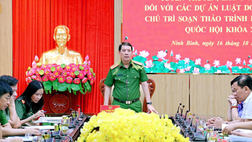 Ninh Bình lấy ý kiến góp ý đối với các dự án luật do Bộ Công an chủ trì soạn thảo 