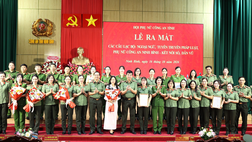 Ninh Bình: Ra mắt các Câu lạc bộ của phụ nữ Công an tỉnh