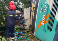 Nỗ lực cứu nạn nhiều người bị thương trong vụ tai nạn giao thông tại Đồng Nai