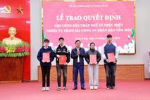 Phú Thọ: 06 nữ công dân tốt nghiệp đại học tình nguyện thực hiện nghĩa vụ Công an nhân dân