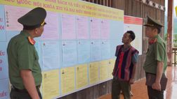 Giữ vững an ninh, trật tự vùng đồng bào dân tộc thiểu số, hướng về "Ngày hội non sông"