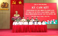 Công an Ninh Bình đối thoại với các doanh nghiệp kinh doanh vận tải về công tác bảo đảm trật tự, an toàn giao thông 