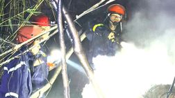 Quảng Trị: Xuyên đêm sang nước bạn Lào phối hợp dập tắt đám cháy rừng nguy hiểm