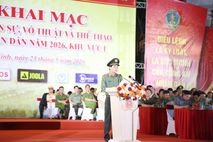 Khai mạc Hội thao quân sự, võ thuật và thể thao Công an nhân dân năm 2026