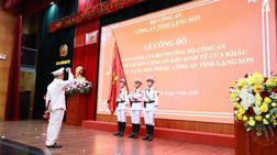 Công an Lạng Sơn công bố quyết định thành lập Đồn Công an Khu kinh tế cửa khẩu Đồng Đăng - Lạng Sơn