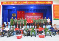 Công an tỉnh Cà Mau lan tỏa yêu thương từ những giọt máu hồng