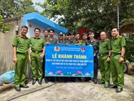 Tuổi trẻ Cảnh sát cơ động An Giang khánh thành công trình nước sạch tại Núi Cấm