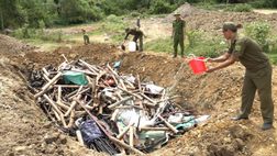 Thanh Hóa tiêu hủy hàng nghìn vũ khí, vật liệu nổ, công cụ hỗ trợ