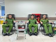 03 cán bộ Công an xã Văn Hán, tỉnh Thái Nguyên hiến máu cứu bệnh nhân mắc bệnh tan máu bẩm sinh