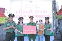 Khởi công xây dựng nhà nghĩa tình đồng đội tặng cán bộ Công an có hoàn cảnh khó khăn