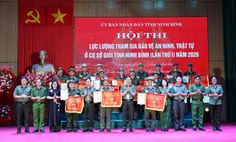 Sôi nổi Hội thi lực lượng tham gia bảo vệ an ninh, trật tự ở cơ sở giỏi tỉnh Ninh Bình (lần thứ I) năm 2026