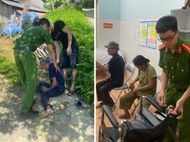 Công an xã Thụy Hùng, tỉnh Lạng Sơn kịp thời dùng xe chuyên dụng đưa người bị nạn đi cấp cứu