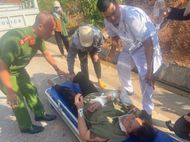 Quảng Ninh: Công an xã Kỳ Thượng phối hợp cấp cứu kịp thời người dân bị tai nạn giao thông