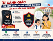 Công an thành phố Quảng Ninh cảnh báo thủ đoạn giả danh nhà trường, giáo viên lừa đảo đầu năm học mới
