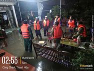 Công an Thanh Hóa chủ động bám địa bàn, hỗ trợ người dân trong mưa lũ