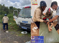 Lâm Đồng: Cảnh sát giao thông dùng xe đặc chủng kịp thời đưa cháu bé co giật đi cấp cứu