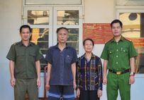 Công an xã Đại Phúc, tỉnh Thái Nguyên giúp đỡ người đi lạc trở về gia đình an toàn