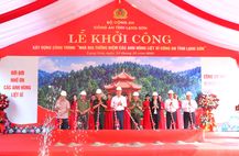 Khởi công xây dựng công trình “Nhà bia tưởng niệm các Anh hùng liệt sĩ Công an tỉnh Lạng Sơn”