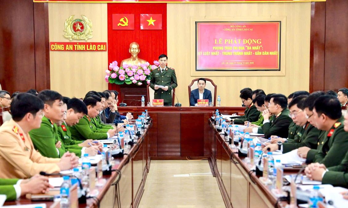 Phát động phong trào thi đua “Ba nhất” trong Công an tỉnh Lào Cai