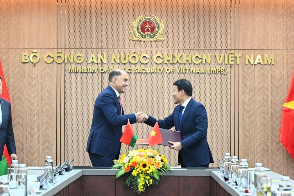 Mở rộng không gian hợp tác giữa Bộ Công an Việt Nam và Hội đồng An ninh Belarus