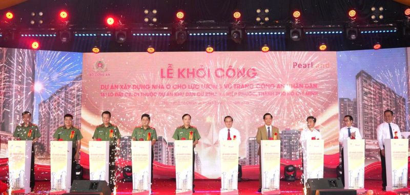 Thứ trưởng Đặng Hồng Đức dự Lễ khởi công Dự án nhà ở cho lực lượng vũ trang Công an nhân dân tại TP. Hồ Chí Minh