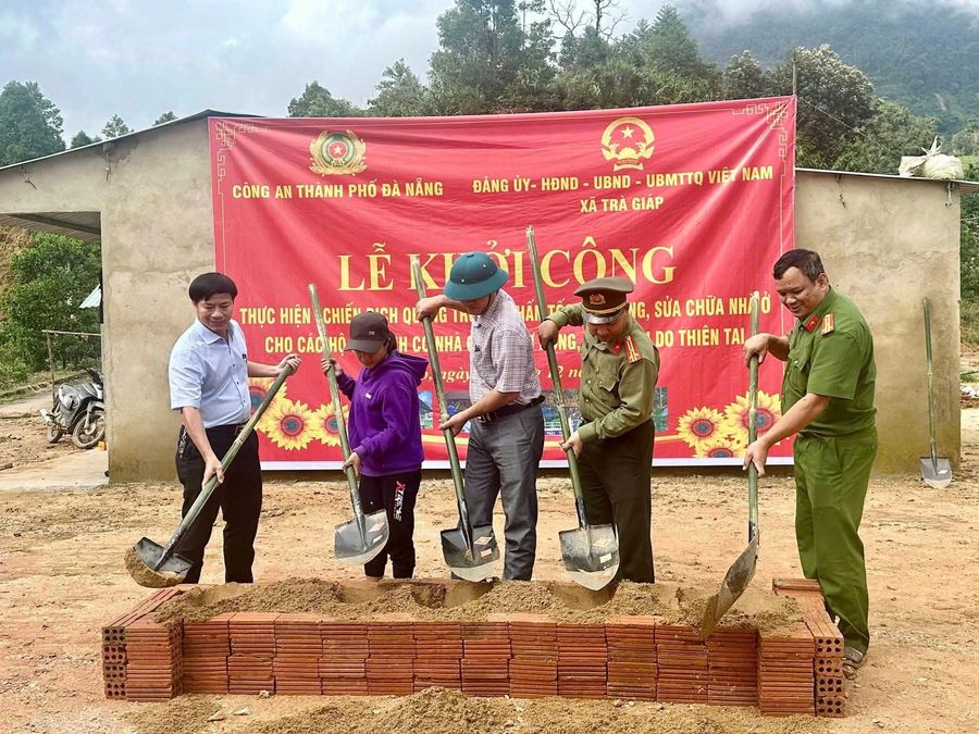 "Chiến dịch Quang Trung” - Công an TP Đà Nẵng đã hoàn thành 206/271 căn nhà trao tặng người dân